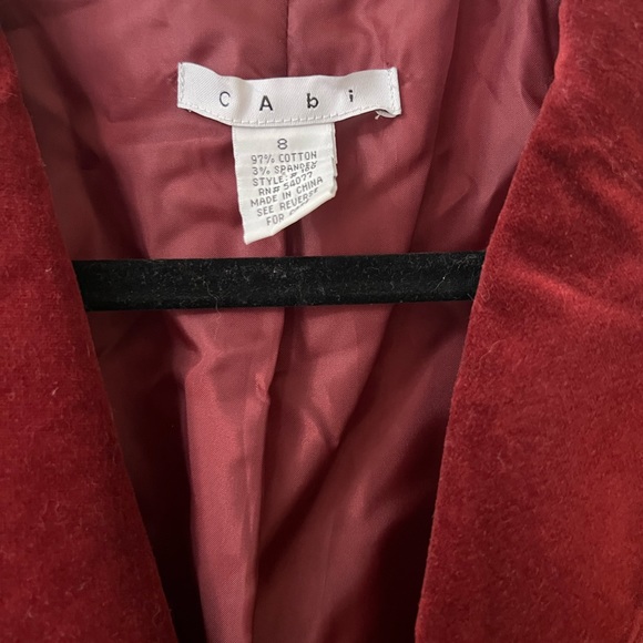 Vintage Cabi Velvet Embroidered Blazer - Picture 3 of 3